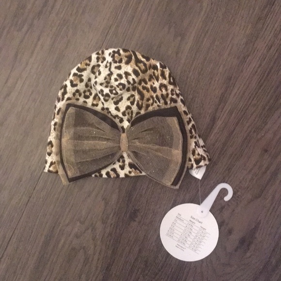 babyrageous Other - ❤️Leopard print hat with bow!